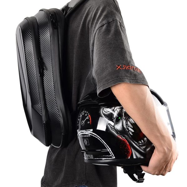 Hard Shell Motorcycle Backpack - Image 2